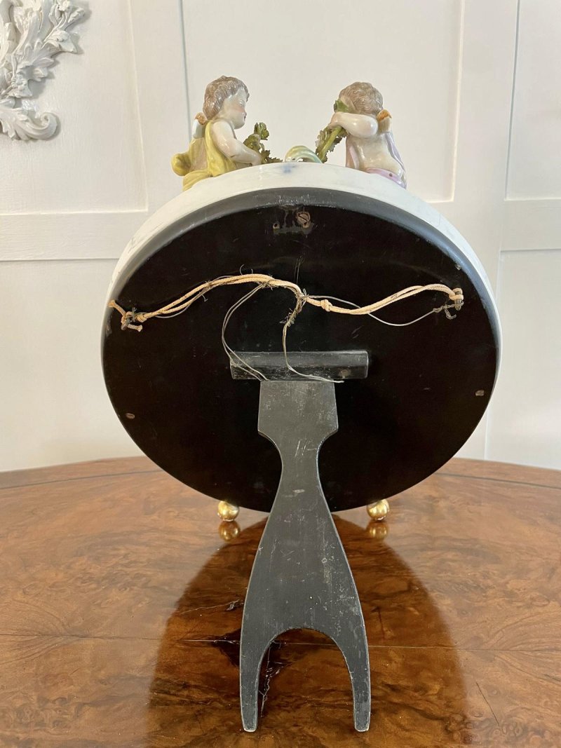 Large Antique Continental Porcelain Easel Mirror - Image 6